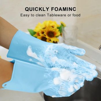 Silicone Dishwashing Gloves Dish Wash Rubber Gloves 